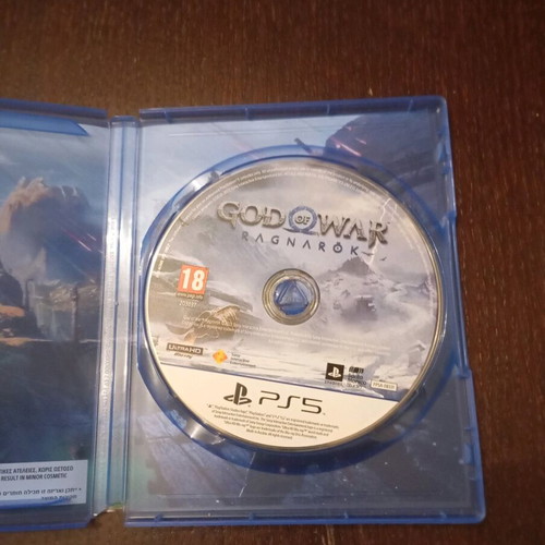 God of War Ragnarok PlayStation 5 game like new without scratches
