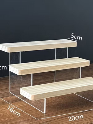 Shelf with 3 steps for products 20 cm new