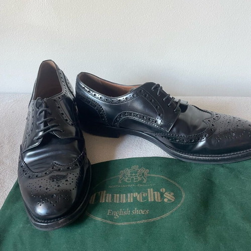 Church's Burwood used leather brogue shoes size 38.5 black