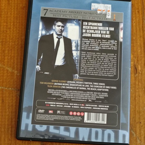 Michael Clayton DVD used, Dutch subtitles only