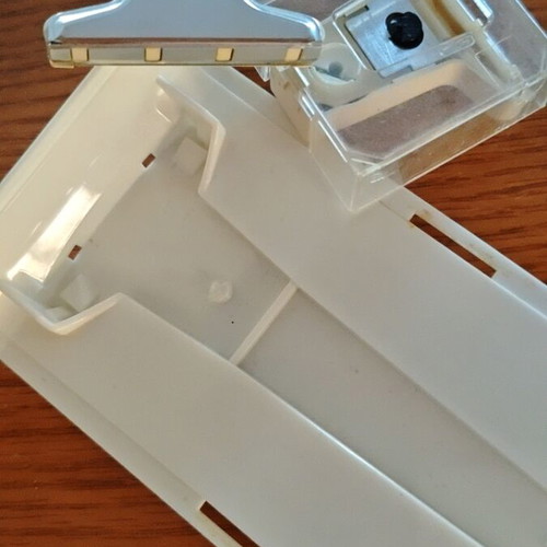 Gillette Techmatic vintage razor refurbished in transparent case