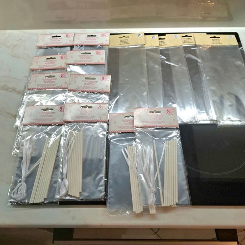 Set of new sweet packaging bags