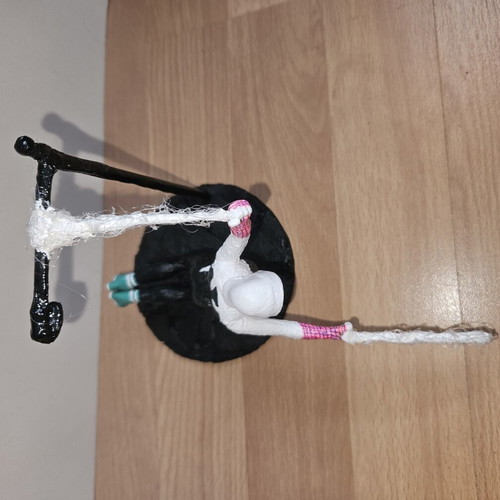 Handmade Spidergirl figurine for home decoration