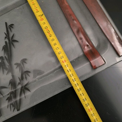 Glass serving tray like new