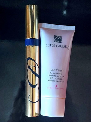 Estée Lauder Sumptuous Extreme Lash Mascara and Soft Clean Moisture Rich Cleanser new