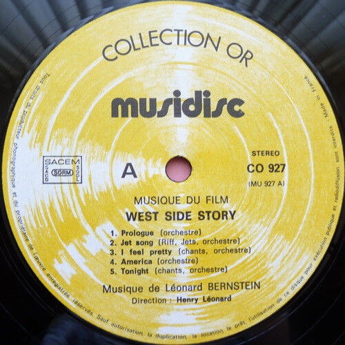 West Side Story Musique Du Film vinyl record used