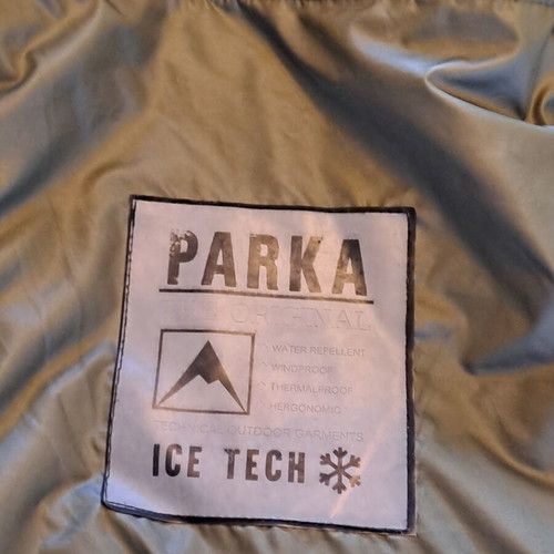 Ice Tech Long Parka Jacket like new, brown, men's L
