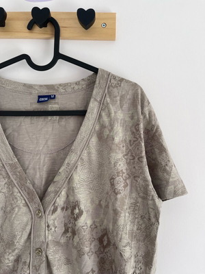 Cecil blouse with buttons size M brown new