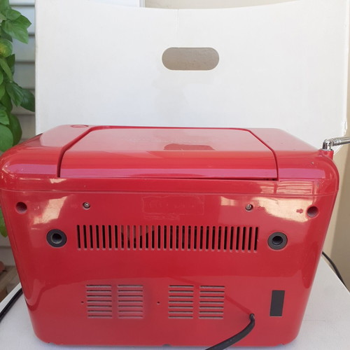 Lenco vintage radio cassette player used, portable with CD