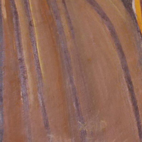 Byzantine icon of Archangel Gabriel handmade, 2004, egg tempera on wood