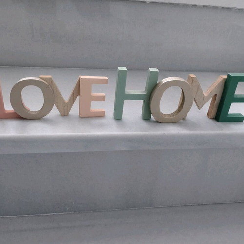 Decorative wooden set Love Home new