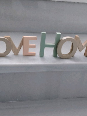 Decorative wooden set Love Home new