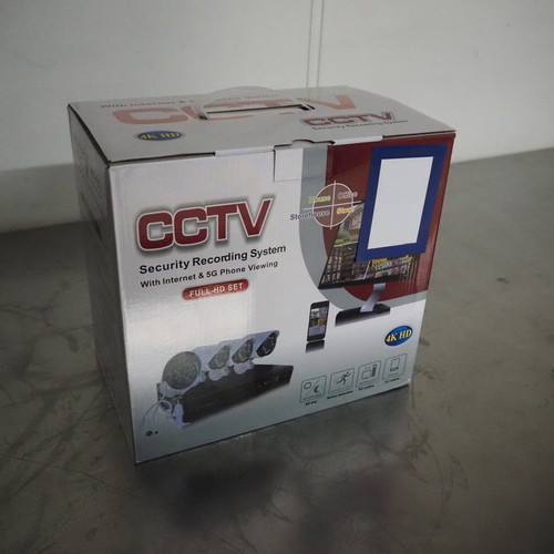 CCTV security recording system with 4 cameras new