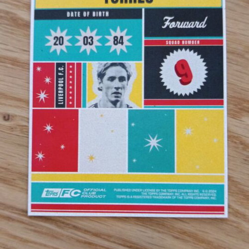 Fernando Torres Topps Liverpool Team Set new