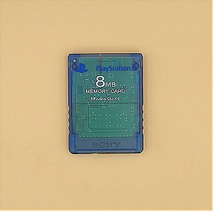 Genuine OEM Magic Gate PS2 MEMORY CARD - 8MB [PN SCPH-10020] (Blue)