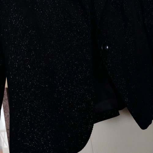 Armani Jeans jacket black like new with small rhinestones