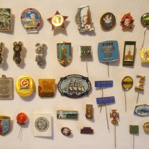 Pins pack of 34 like new, Soviet era and Eastern Bloc
