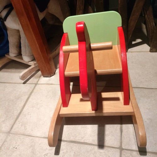 Wooden rocking horse like new for children