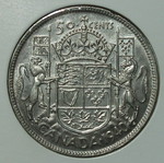 George VI 50 Canada Cents 1940 ασημένιο .800 μεταχειρισμένο με IND:IMP: