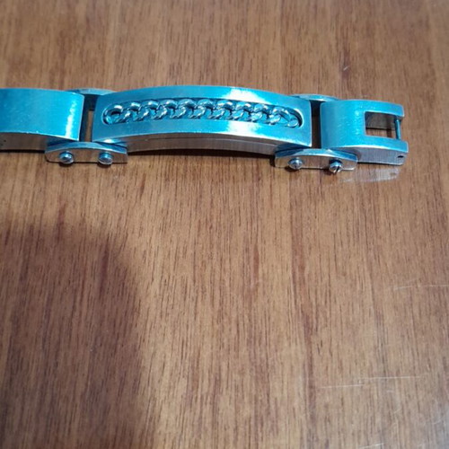 Men's silver handcuff bracelet like new
