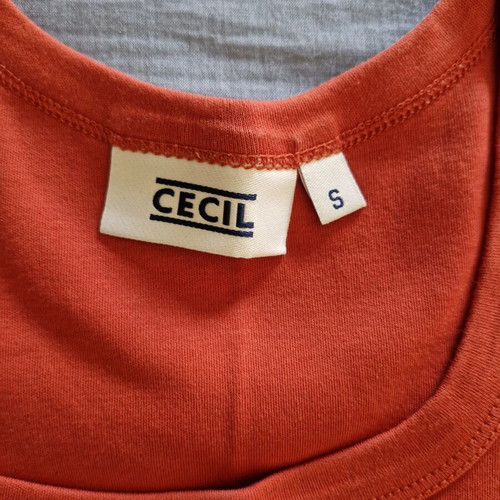 Cecil sleeveless top like new, orange, size S