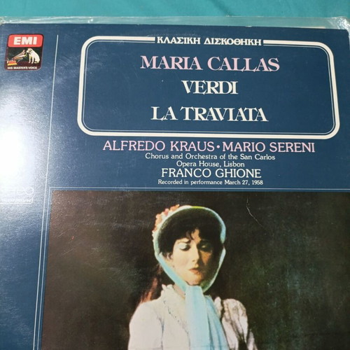 Maria Callas Verdi La Traviata double vinyl record, classical