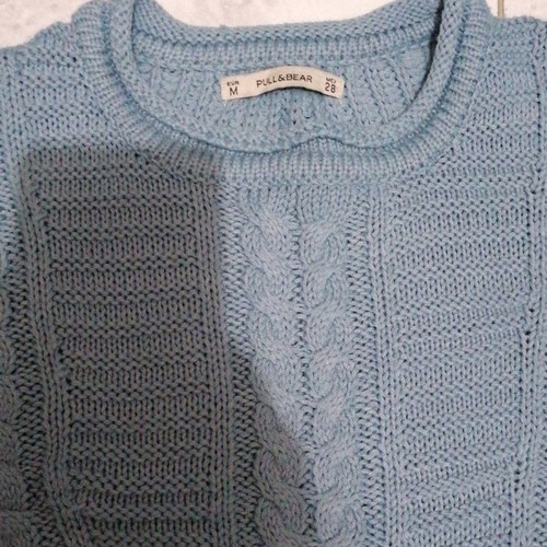 Knitted blue sweater new, size M