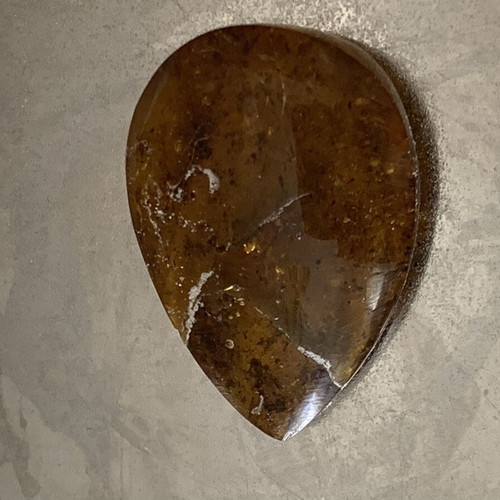 Baltic Amber Cognac 3.3 gr natural cabochon