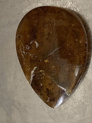 Baltic Amber Cognac 3.3 gr natural cabochon