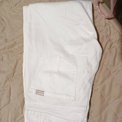 Mango pants used, white, small ankle length
