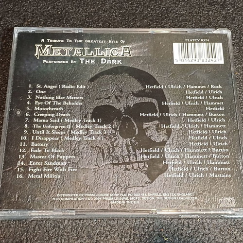 The Dark A Tribute To The Greatest Hits Of Metallica CD used