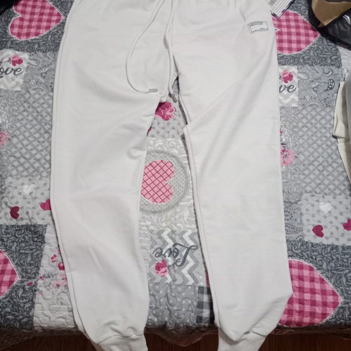 Summer sweatpants, white, size small