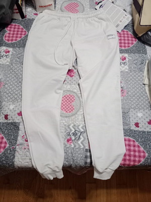 Summer sweatpants, white, size small