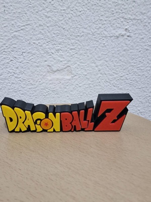 3D Dragon Ball Z logo new made of PLA plastic