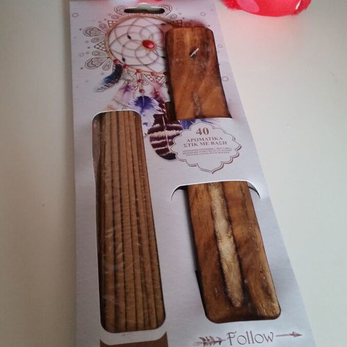 Asian Spice incense sticks new, 40 pieces with wooden holder