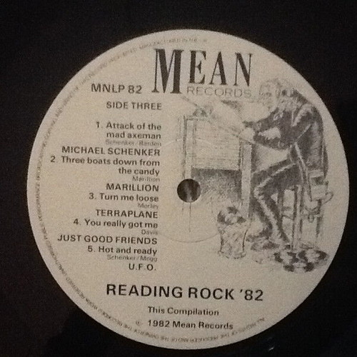 Various Reading Rock '82 record used, metal genre