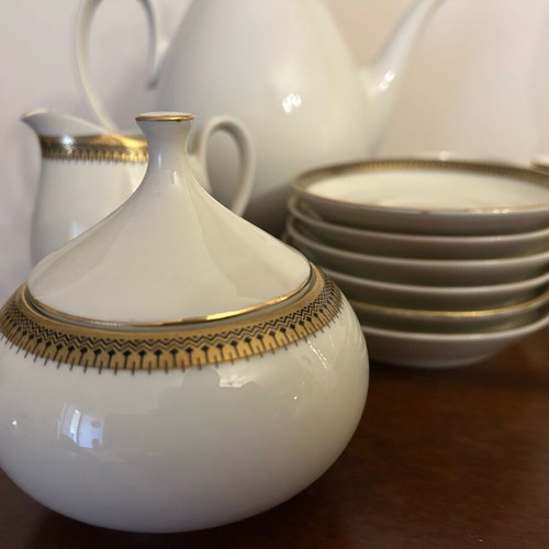 Scherzer Bavaria Germany porcelain tea set unused