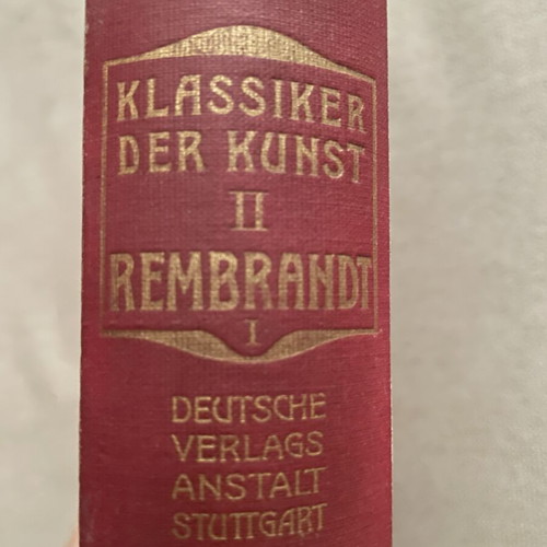 Rembrandt art book with 565 illustrations, German edition