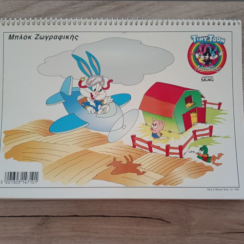 Tiny Toons 1990s vintage drawing pad