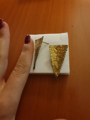 Handmade earrings used