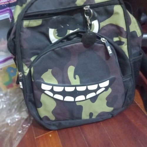Mate school backpack with turtle print for elementary kids