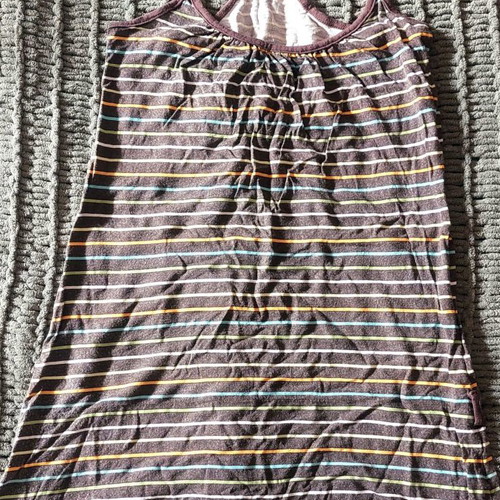 Ale striped top with belt, size Small