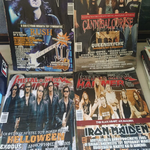 Cine Fan and Metal Hammer magazines used, collectible 2000-2004