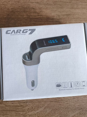 Bluetooth car handsfree CAR G7 new with USB charger and FM transmitter