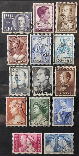 1956 ΤΑΚΤΙΚΗ ΕΚΔΟΣΗ ΒΑΣΙΛΕΩΝ ΕΛΛΑΔΟΣ "ΣΕΙΡΑ Α" - ΣΕΙΡΑ ΣΦΡΑΓΙΣΜΕΝΩΝ ΓΡΑΜΜΑΤΟΣΗΜΩΝ