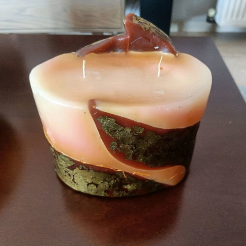 Artisan decorative candle like new 16x10x10cm