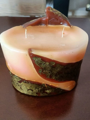 Artisan decorative candle like new 16x10x10cm