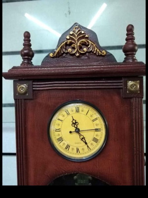 Wooden wall clock new with pendulum
