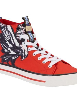 Roberto Cavalli High-Top Sneakers size 42 red new