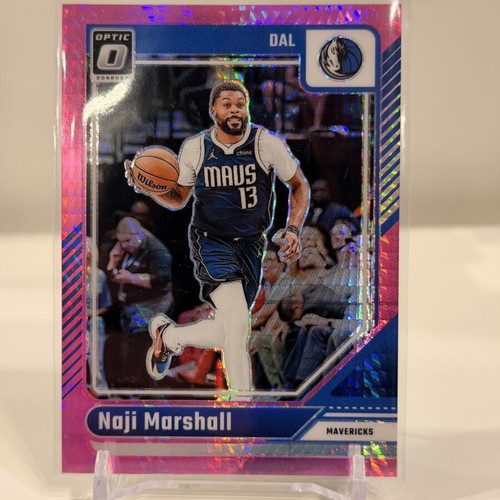 Naji Marshall 2024-25 Donruss Optic Pink Hyper Prizm card like new